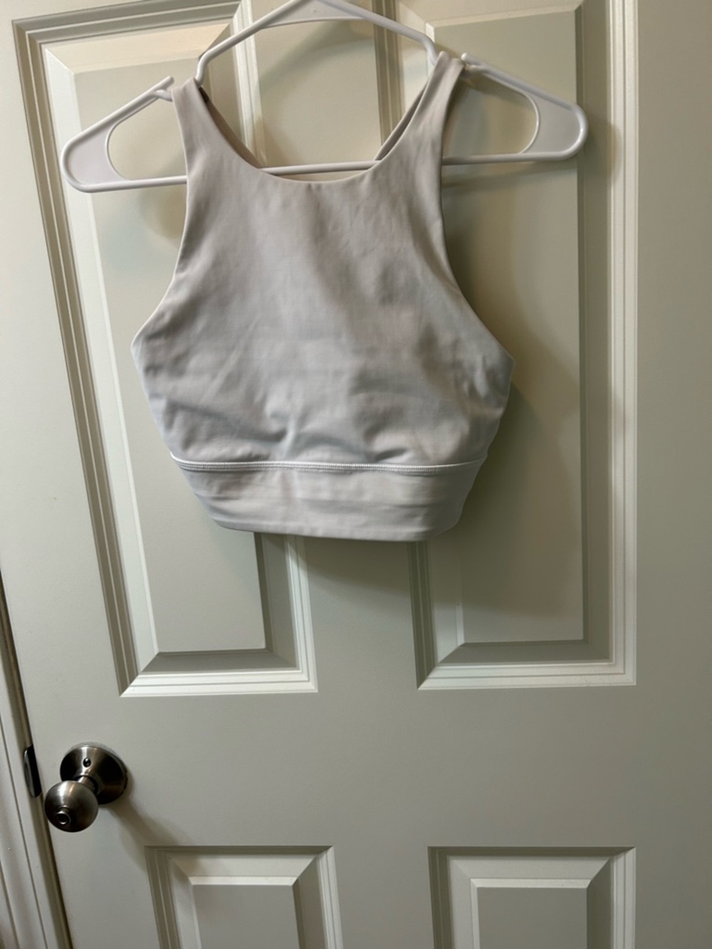 lululemon athletica White High-Neck Crop Tank